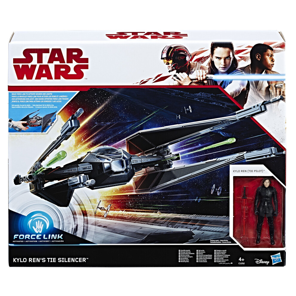 STAR WARS Force Link Kylo Ren's TIE Silencer and Pilot Figure