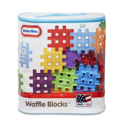 Little Tikes Little Tikes Waffle Blocks With Bag, 60 Piece