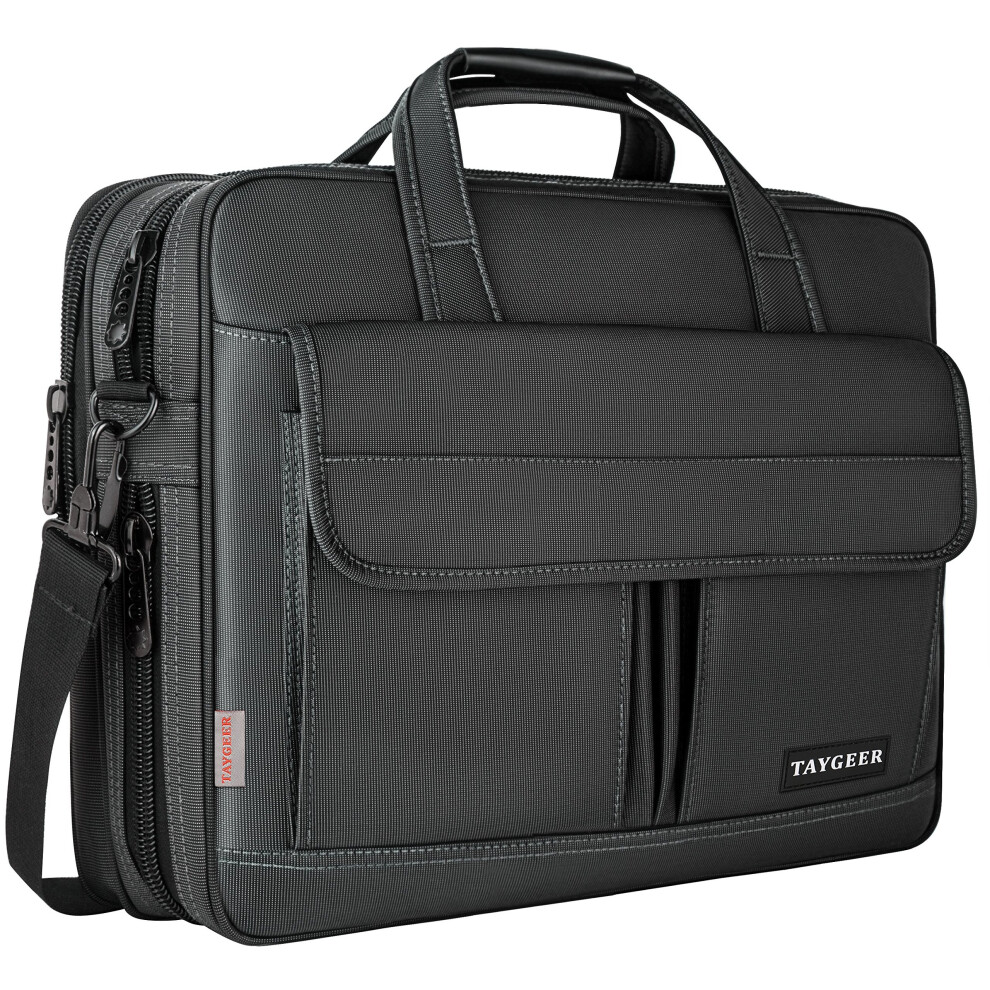 Laptop Bag 15.6 Inch,Water Resistant Briefcase, 15Inch Expandable Messenger Shoulder Bag With Strap, Taygeer Carry On Handle Case For... 714929946737