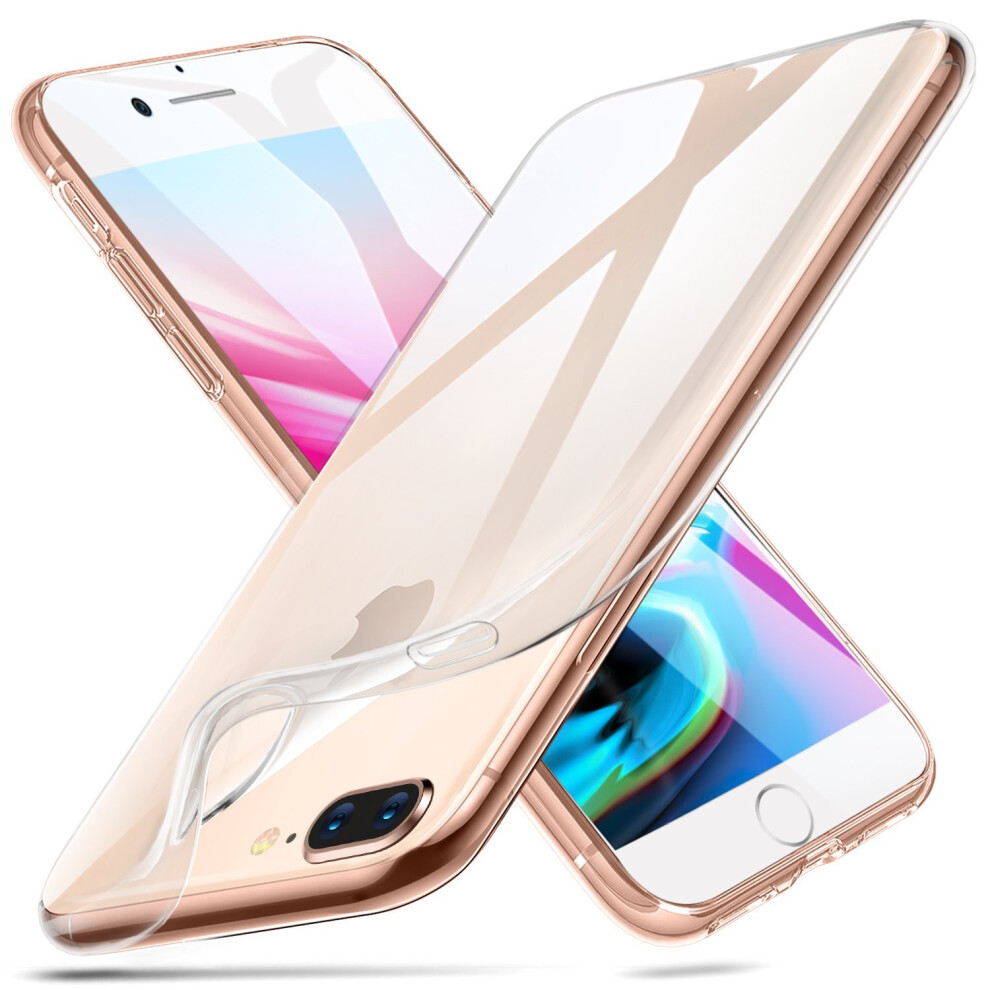 Iphone 8 Plus Case, Iphone 7 Plus Case, Esr Crystal Clear Transparent Gel Case [Slim-Fit] [Anti-Scratch] [Shock Absorption] [Supports Wireless... 4894240049549