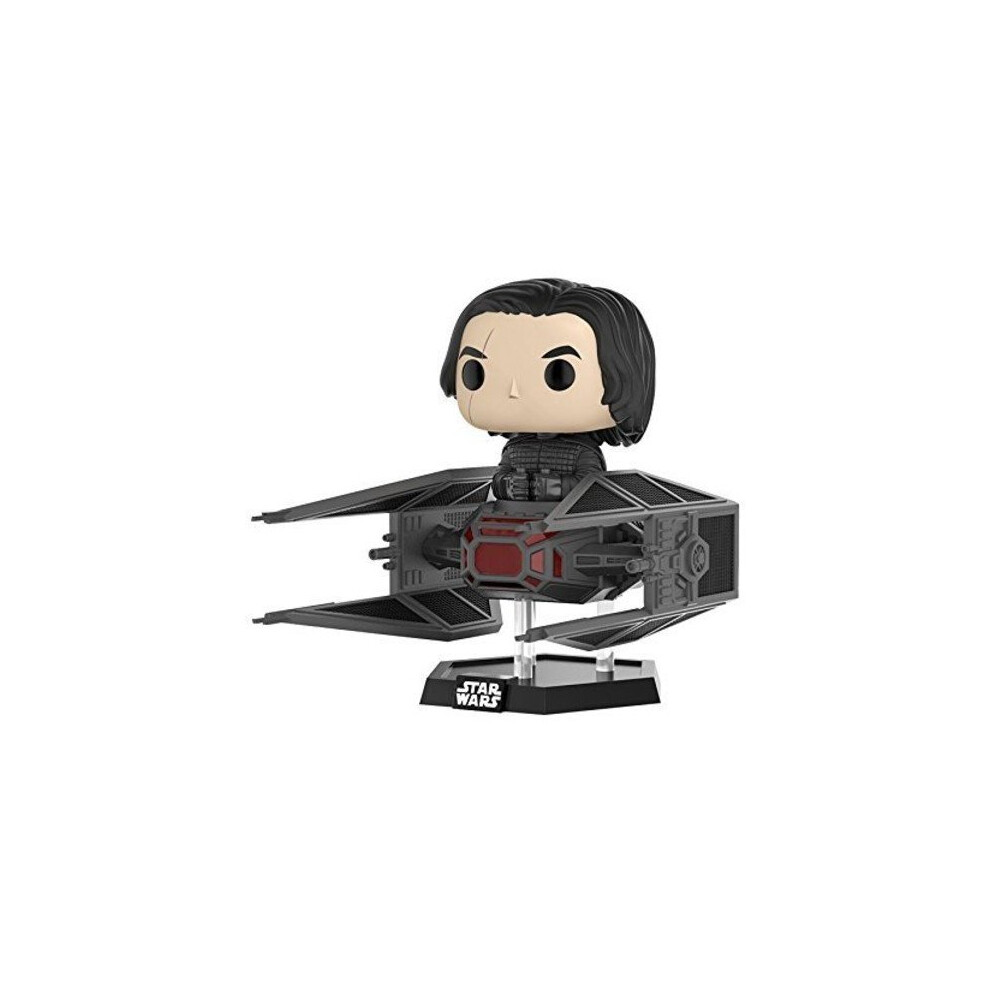 Funko 20154" Star Wars E8 TLJ Tie Fighter With Kylo Ren Pop Deluxe Figure