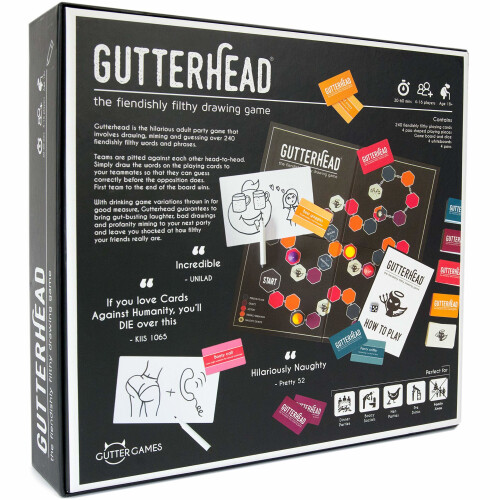 Gutterhead - The Fiendishly Filthy Drawing Game [Drinking & Party Game for Adults] 2
