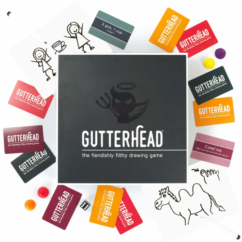 Gutterhead - The Fiendishly Filthy Drawing Game [Drinking & Party Game for Adults]