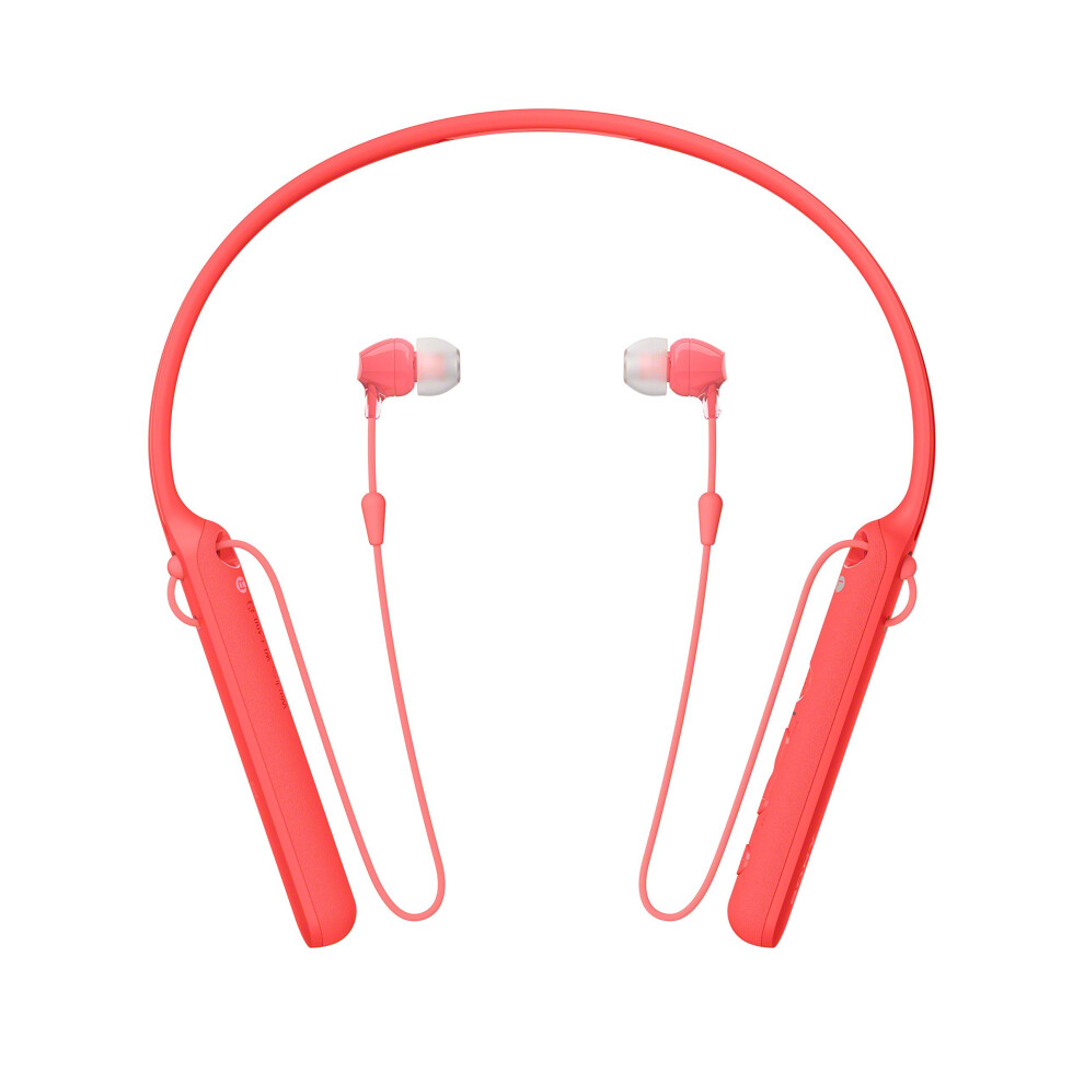 Sony Wi-C400 Wireless In-Ear Headphones With Up To 30 Hours Battery Life - Red