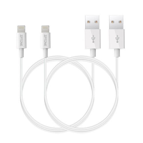 Lightning Cable for iPhone Cable ZPTONE Connector USB Cable for iPhone iPad iPod - 3 Feet (2 Pack)