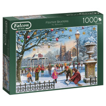 Falcon de luxe 11185 Festive Skaters Jigsaw Puzzle
