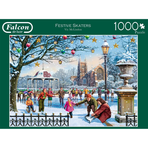 Falcon De Luxe Falcon de luxe 11185 Festive Skaters Jigsaw Puzzle 2