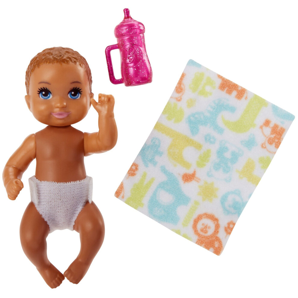 Doll Baby Brunette | Mattel FHY78 | Babysitter Inc. | Family Sister Barbie