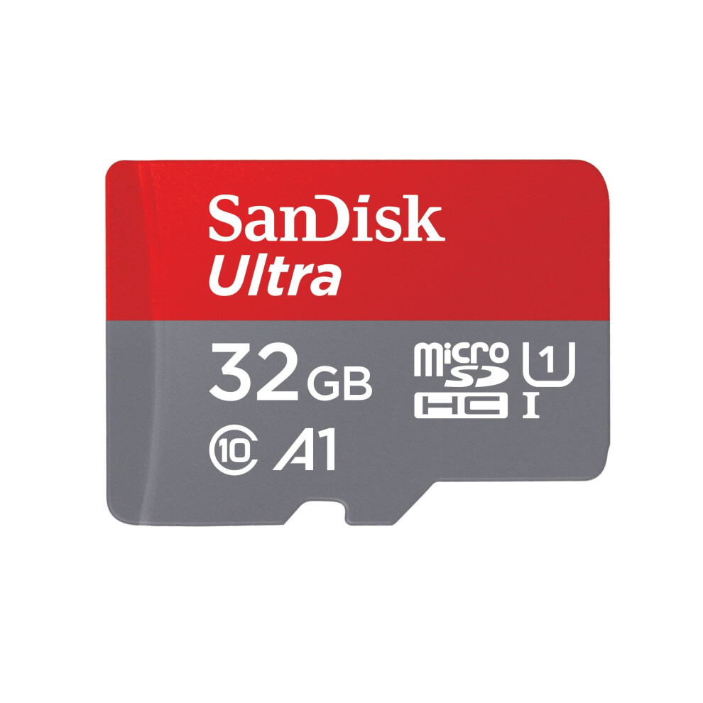 SanDisk Ultra 32GB microSDHC Memory Card  + SD Adapter with A1 App Performance  up to 98MB/s, Class 10, U1 - FFP