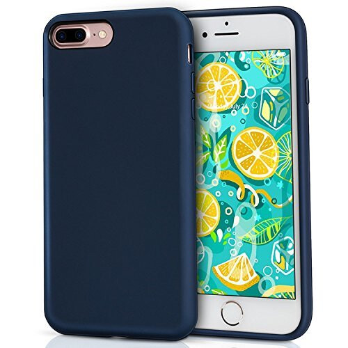 iPhone 8 Plus Silicone Case, iPhone 7 Plus silicone case, MILPROX Pretty Series Liquid Silicone Gel Rubber Shockproof Case with Microfiber Cloth...