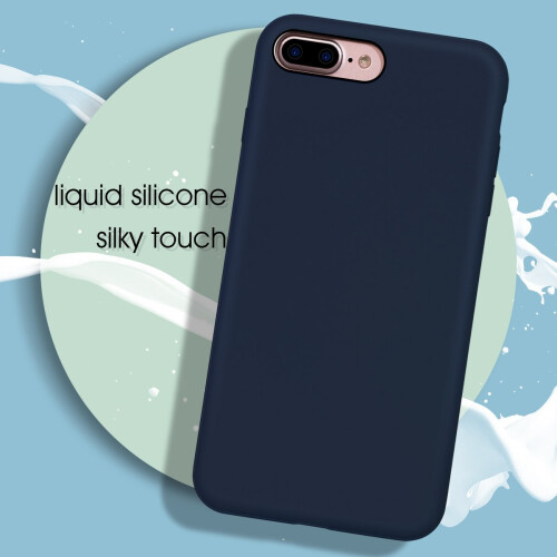 iPhone 8 Plus Silicone Case, iPhone 7 Plus silicone case, MILPROX Pretty Series Liquid Silicone Gel Rubber Shockproof Case with Microfiber Cloth... 2