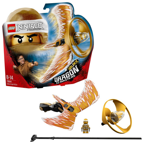 LEGO 70644 Ninjago Golden Dragon Master Flying Toy Easy to Fly Glider for Kids