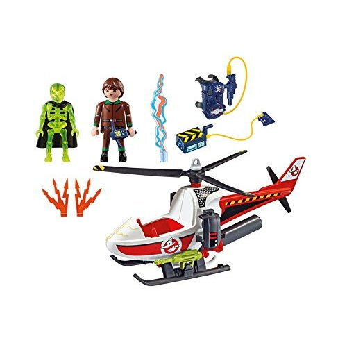 PLAYMOBIL PLAYMOBIL Venkman con el Set Edificio Helicóptero 1