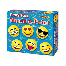 Make Your Own Crazy Emoji Faces Mould And Paint Fridge Magnet Craft Activity Set For Children
