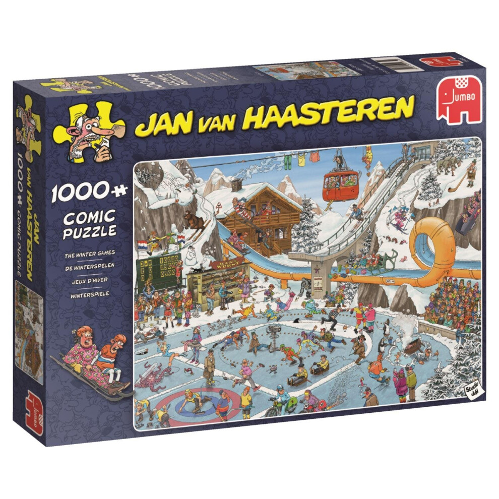 Jan van Haasteren 19065 Winter Games Jigsaw Puzzle, Multi