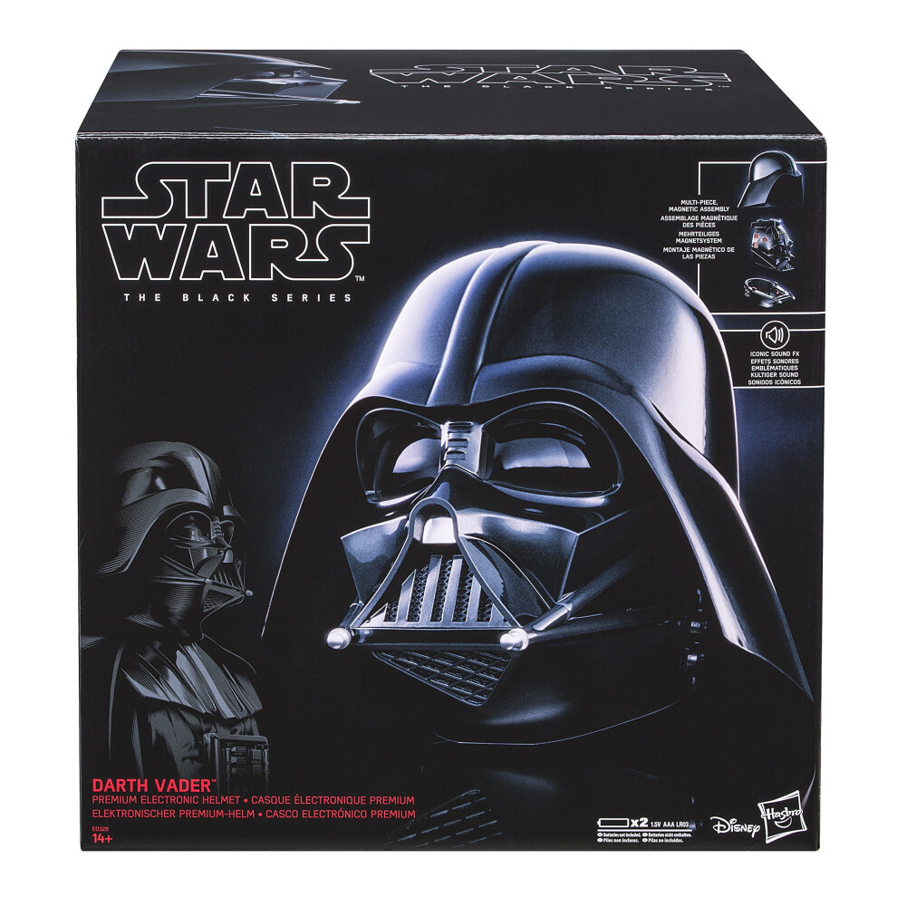 STAR WARS E0328EU4 The Black Series Darth Vader Premium Electronic Helmet,+14 years