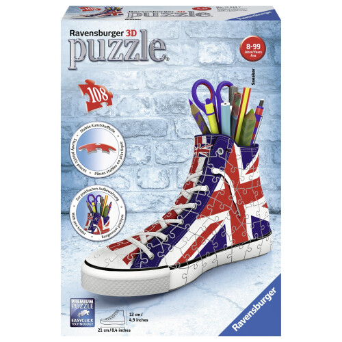 Ravensburger Ravensburger British Flag Sneakers 108pc 3D Jigsaw Puzzle 2