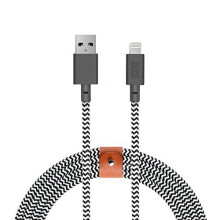 Native Union BELT Cable XL - 10ft Ultra-Strong Reinforced [Apple MFi Certified] Lightning to USB Charging Cable with Leather Strap for iPhone/iPad...