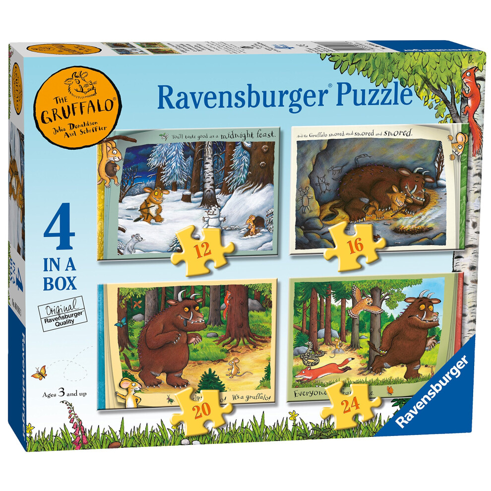 Ravensburger The Gruffalo 4 in Box (12, 16, 20, 24pc) Jigsaw Puzzles