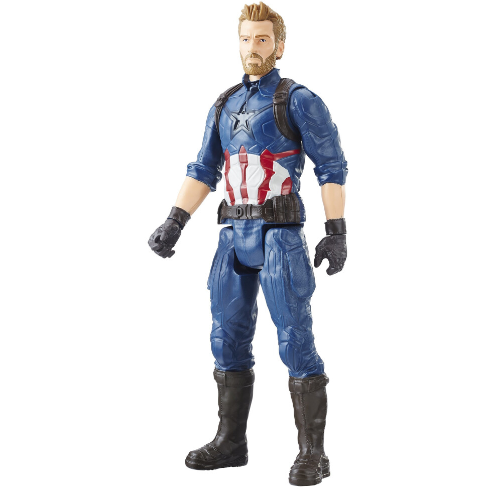 Avengers E1421el2 Marvel Infinity War Series Captain America With Titan Hero Power Fx Port Figure