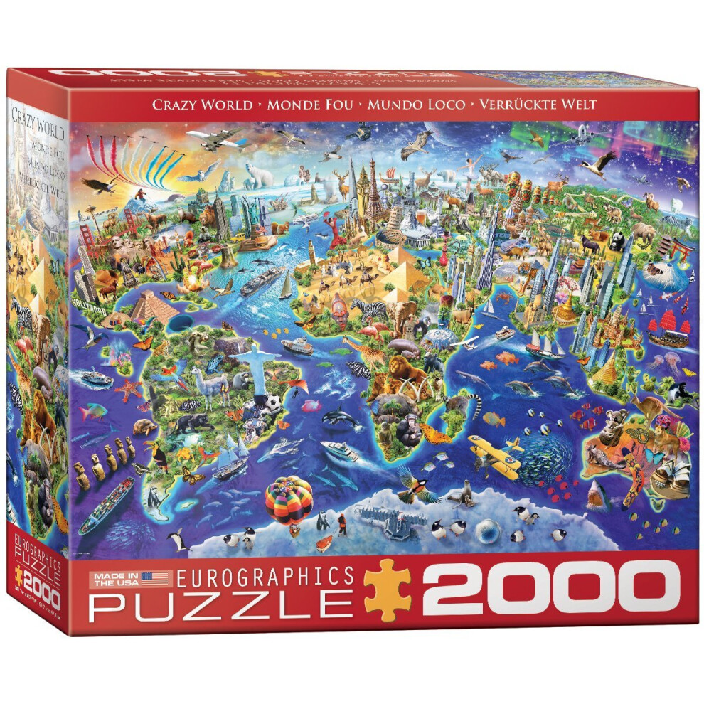 Eurographics 8220-5343 Crazy World 2000-Piece Jigsaw Puzzle