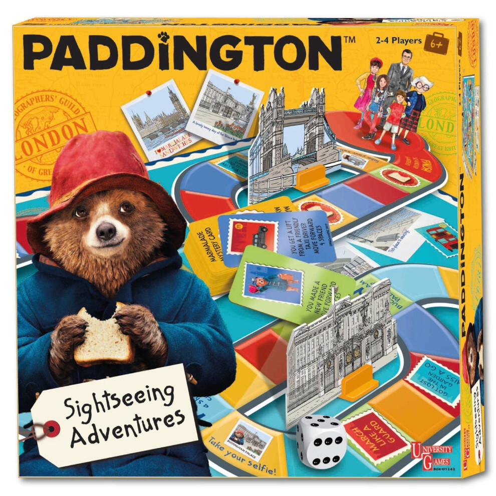 Paddington Bear University Games Movie Board Game Sightseeing Adventures Board Game for 5 year olds plus