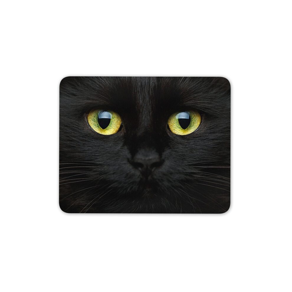 Cute Cat Face Mouse Mat Pad Cats Mum Sister Kitten Gift Pc Computer #8423 Black 7625891393951