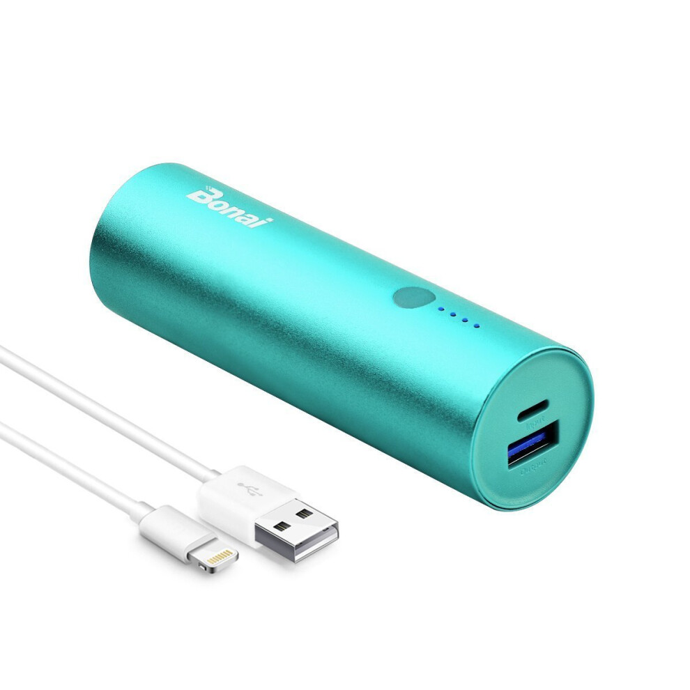 BONAI Portable Phone Charger, 5800mAh Ultra-Compact Power Bank Premium Aluminum External Backup Battery Pack with High-Speed Output for iPhone,...