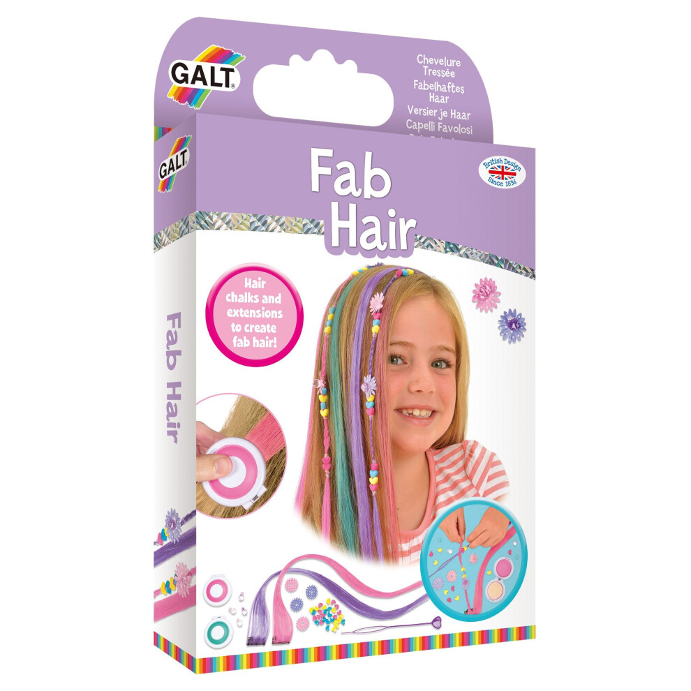 Toys Fab Hair Extensions And Hair Chalk Kit