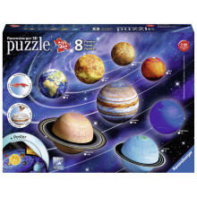 Ravensburger Sonnensystem, 540 Teile – 9 Planeten 3D-Puzzle-Set für Kinder und Erwachsene | Easy-Click-Technologie | Strapazierfähiges Material |