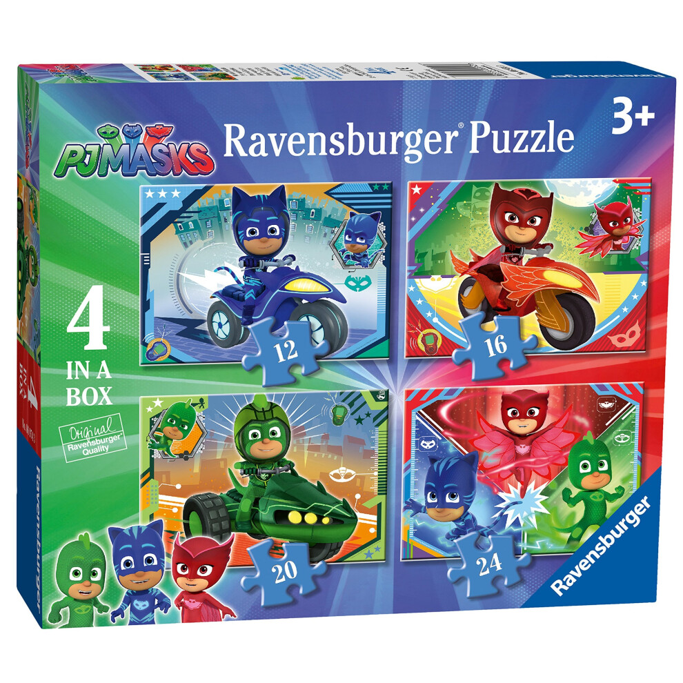 Ravensburger PJ Masks 4 in a Box (12, 16, 20, 24pc) Jigsaw Puzzles