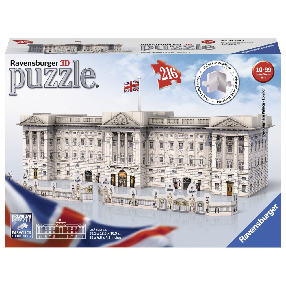 Ravensburger Buckingham Palace, 216pc 3D Jigsaw Puzzle