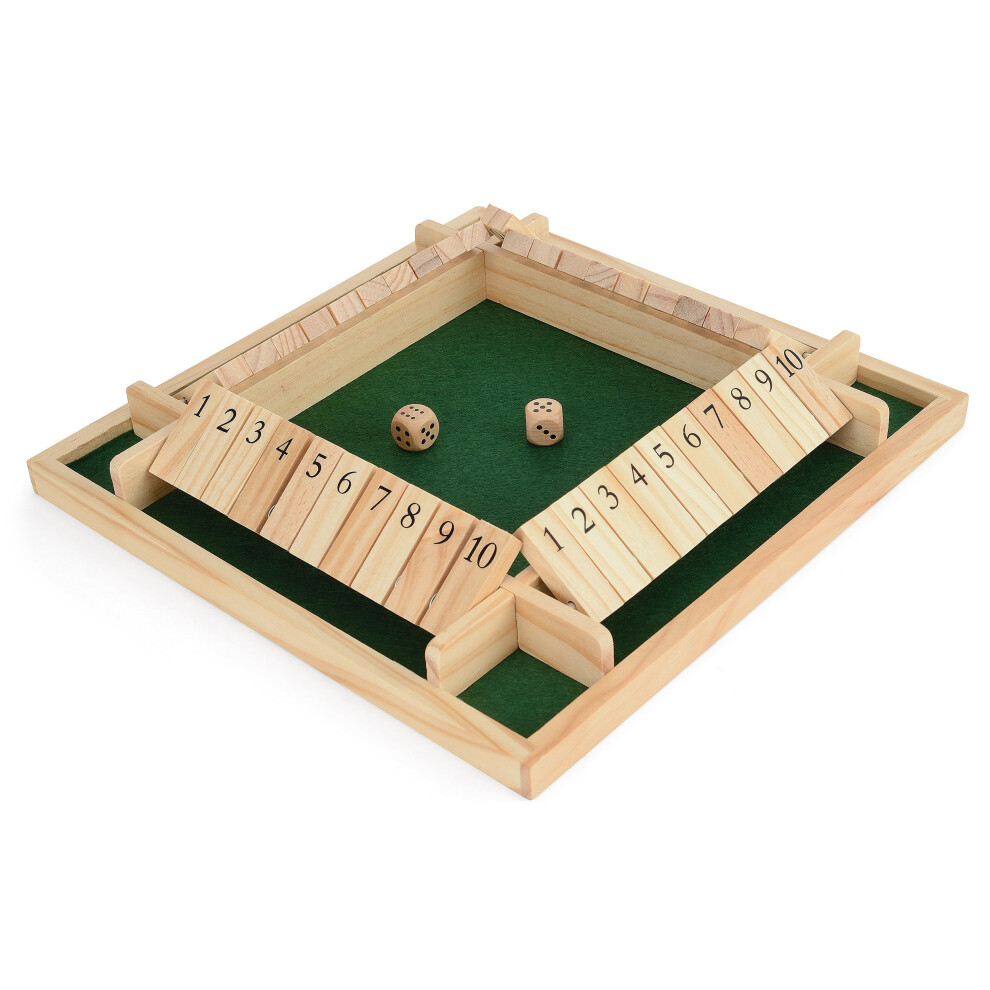 Toyrific 4 Player Shut the Box Wooden Set