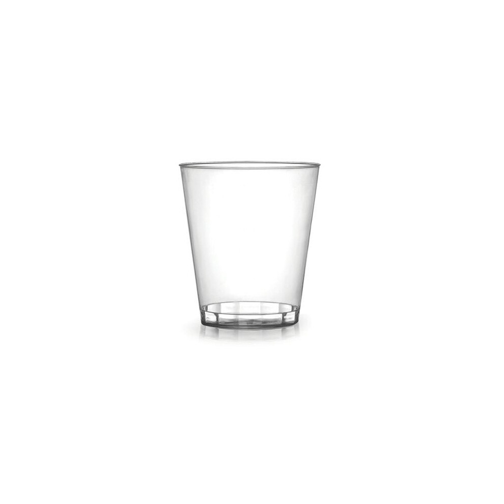 Pack of 40 Hard Plastic Crystal Clear Party Tumblers/Plastic Cups - 8oz (220ml)