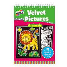 Galt Toys Velvet Pictures Animals, Colouring Book for Children