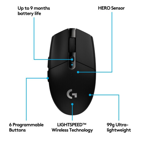 Logitech Logitech G305 LIGHTSPEED -langaton pelihiiri 200-12000 1