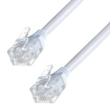 High Speed ADSL Cable Telephone Extension RJ11 10 Meter 10m Cat5e BT Infinity Broadband up to 10 Times faster than Standard Phone Cable...