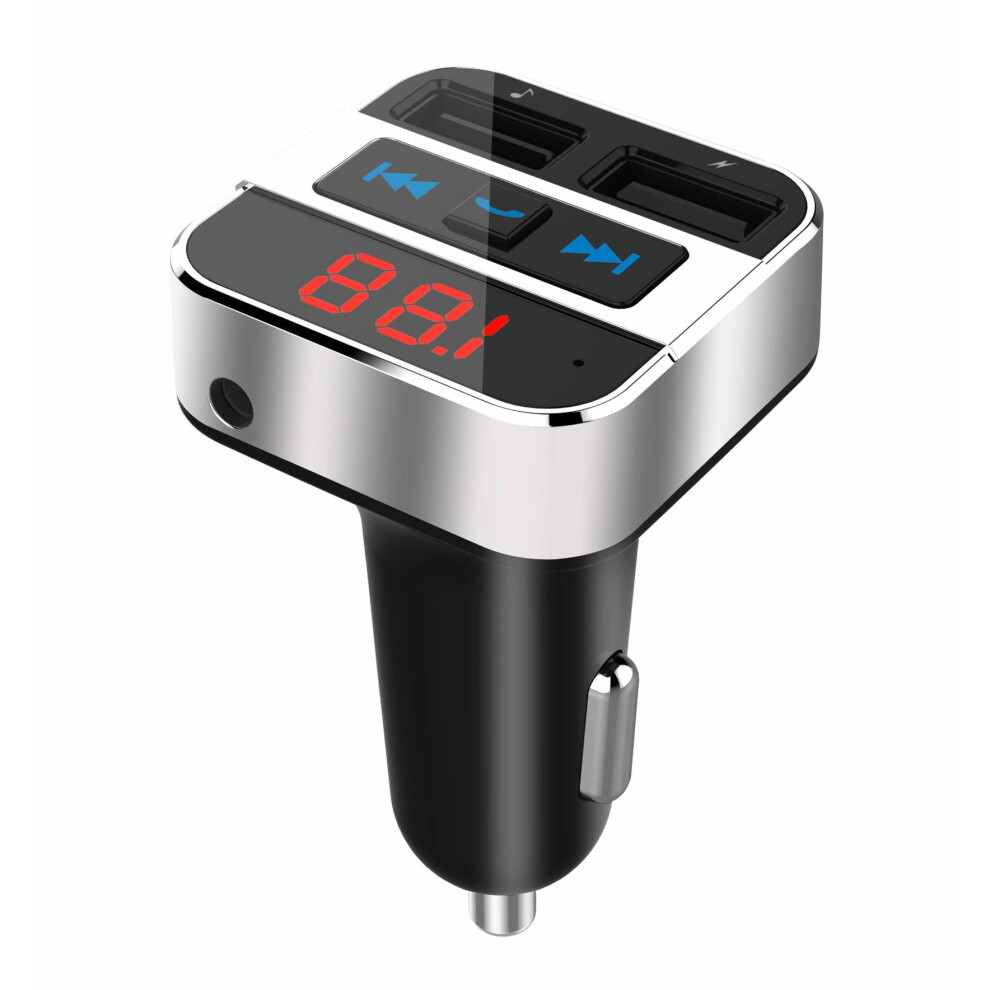 [Upgraded] Fm Transmitter,Uekars Car Mp3 Player Fm Transmitter Bluetooth 4.2 Radio Adapter Handsfree Car Kit Support Dual Usb 5V 3.1A Charge/Aux... 8002130986256