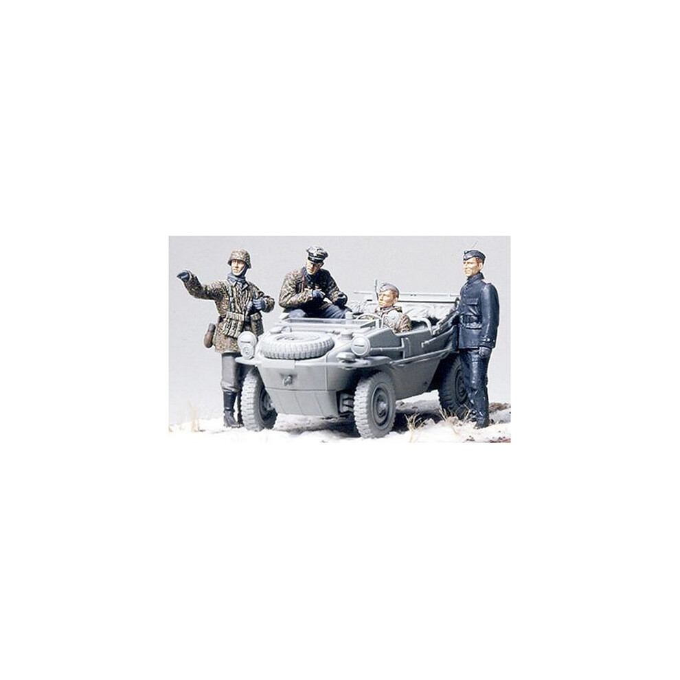 Tamiya 300035253Â âÂ 1:35Â WWII Figurine Set, Swimmwagen Amphibious Car (4)