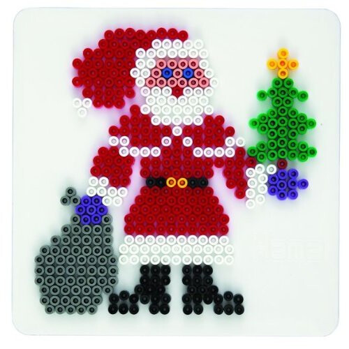 Hama Hama 284 Pegboard Santa Claus, White