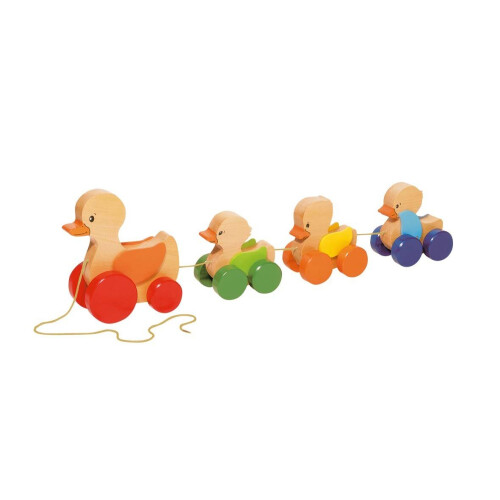 GoKi Wooden Pull Along Duck Family