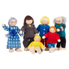 GoKi Wooden Flexible Puppets City Family