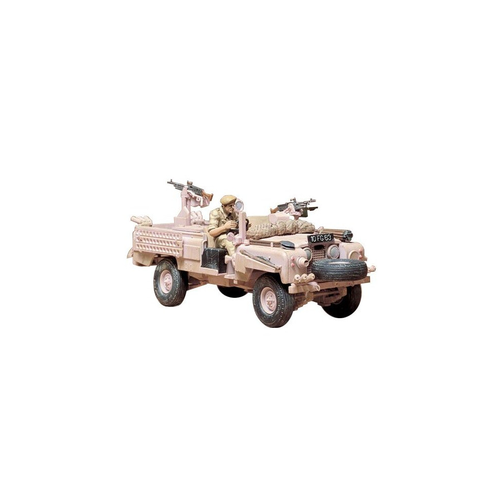 Tamiya 300035076Â 1: 35 scaleÂ WWII British SAS Land Rover, Pink Panther model (1)