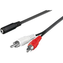Wentronic 50442-GB 3.5 mm Stereo Jack to 2 x RCA Plug Audio Video Cable