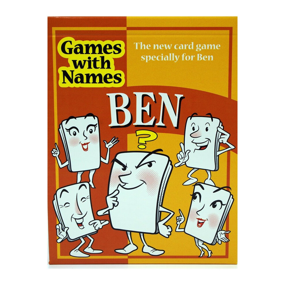 BEN'S GAME: New card game gift for men or boys called Ben or Benjamin. ideal for birthdays, Christmas, stocking fillers, secret santa etc