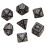 Set de dés elfique Noir/Blanc (7) Jeu de société 1