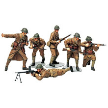 Tamiya Military Kit 1: 35 300035288 – WWII Figures Set French Infantry (6)