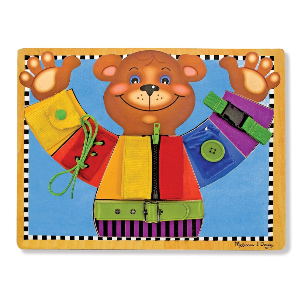 Melissa & Doug Basic Skills Puzzle Board - Wooden Educational Toy