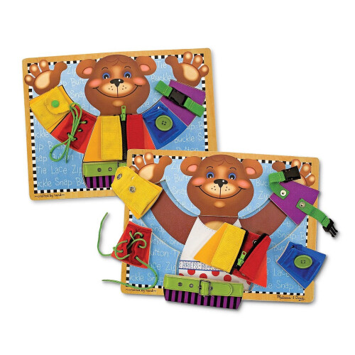 Melissa & Doug Melissa & Doug Basic Skills Puzzle Board - Wooden Educational Toy 2
