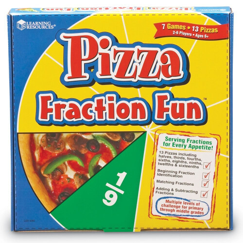 Learning Resources Learning Resources Pizza Fraction Fun Game 2